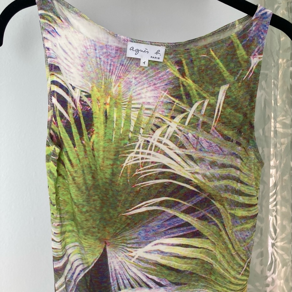 Agnes b print sleeveless top